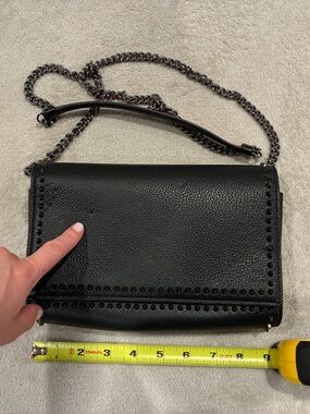 DISCOUNTED Christian Louboutin Black Studded Crossbody Chain Bag